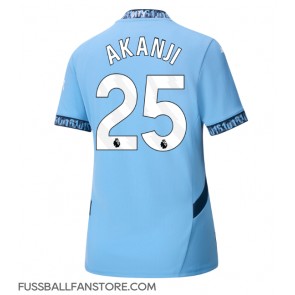 Manchester City Manuel Akanji #25 Replik Heimtrikot Damen 2024-25 Kurzarm